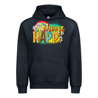 Navy Choose happy Urban Hoodie - NancyCooperArtShop