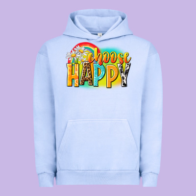 Choose Happy Urban Hoodie Designed By Nancycooperartshop