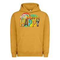 Pigment Peanut Butter Choose happy Urban Hoodie - NancyCooperArtShop