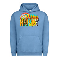 Pigment Pebble Blue Choose happy Urban Hoodie - NancyCooperArtShop