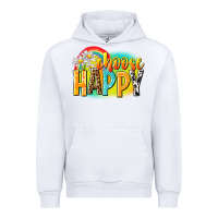 White Choose happy Urban Hoodie - NancyCooperArtShop