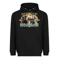 Black hanging with my heifers Heavyweight Hoodie - NancyCooperArtShop