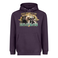 Plum hanging with my heifers Heavyweight Hoodie - NancyCooperArtShop