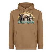 Toasted Coconut hanging with my heifers Heavyweight Hoodie - NancyCooperArtShop