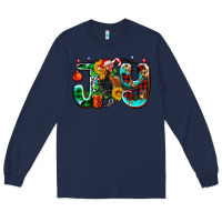 Navy joy with roaster Long Sleeve Tee - AdoDesignShop