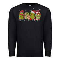 Black canned pickles christmas light Premium Sweatshirt - MaliasSmallBusiness