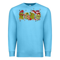 Ocean Blue canned pickles christmas light Premium Sweatshirt - MaliasSmallBusiness