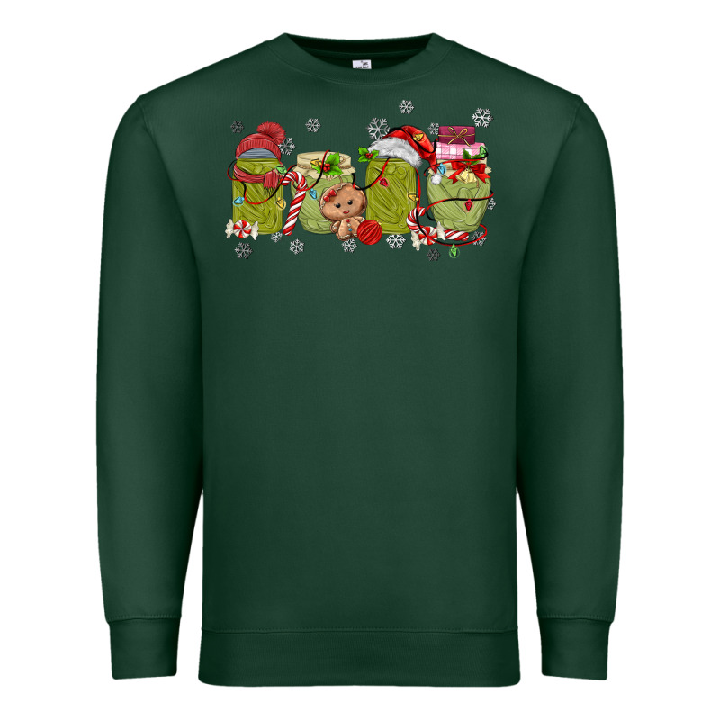 Canned Pickles Christmas Light Premium Sweatshirt by MaliasSmallBusiness | Teevron