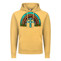 Vintage Mustard cross christmas rainbow Vintage Hoodie - JahusDesignShop