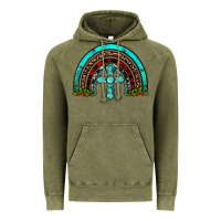 Vintage Olive cross christmas rainbow Vintage Hoodie - JahusDesignShop