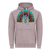 Vintage Zinc cross christmas rainbow Vintage Hoodie - JahusDesignShop