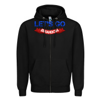 Black Let's Go Brandon Zipper Hoodie - Jasminsmagicworld