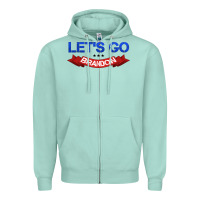 Seafoam Let's Go Brandon Zipper Hoodie - Jasminsmagicworld