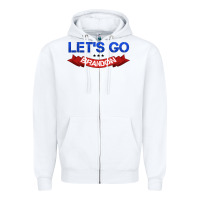 White Let's Go Brandon Zipper Hoodie - Jasminsmagicworld