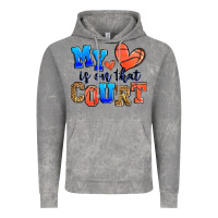 Cloud Rock my heart is on that court basketball Vintage Hoodie - Zillion Design Studio