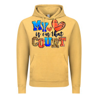 Vintage Mustard my heart is on that court basketball Vintage Hoodie - Zillion Design Studio