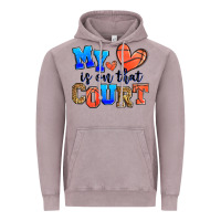 Vintage Zinc my heart is on that court basketball Vintage Hoodie - Zillion Design Studio