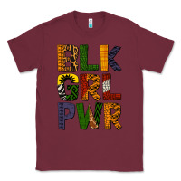 Burgundy black girl power Classic Tee - BundleAndBundleShop