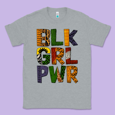 Black Girl Power Classic Tee Designed By Bundleandbundleshop