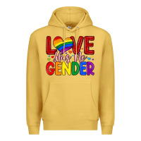 Antique Gold love has no gender Premium Hoodie - Artiststas