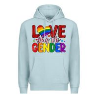 Blue Mist love has no gender Premium Hoodie - Artiststas