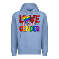 Colony Blue love has no gender Premium Hoodie - Artiststas