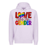 Lilac love has no gender Premium Hoodie - Artiststas