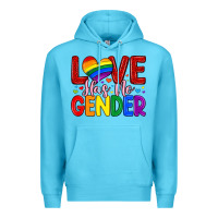 Ocean Blue love has no gender Premium Hoodie - Artiststas