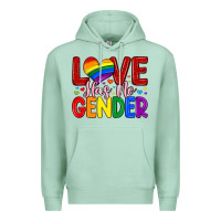 Seafoam love has no gender Premium Hoodie - Artiststas