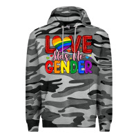 Slate Camo love has no gender Premium Hoodie - Artiststas
