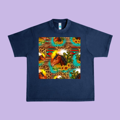 Desert Horse Seamless Patern Urban Heavy Tee Designed By Hra Design Shop