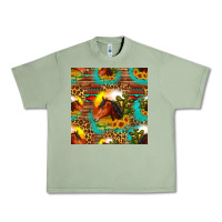 Oil Green desert horse seamless patern Urban Heavy Tee - HRA Design Shop