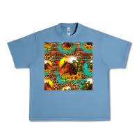 Pebble Blue desert horse seamless patern Urban Heavy Tee - HRA Design Shop