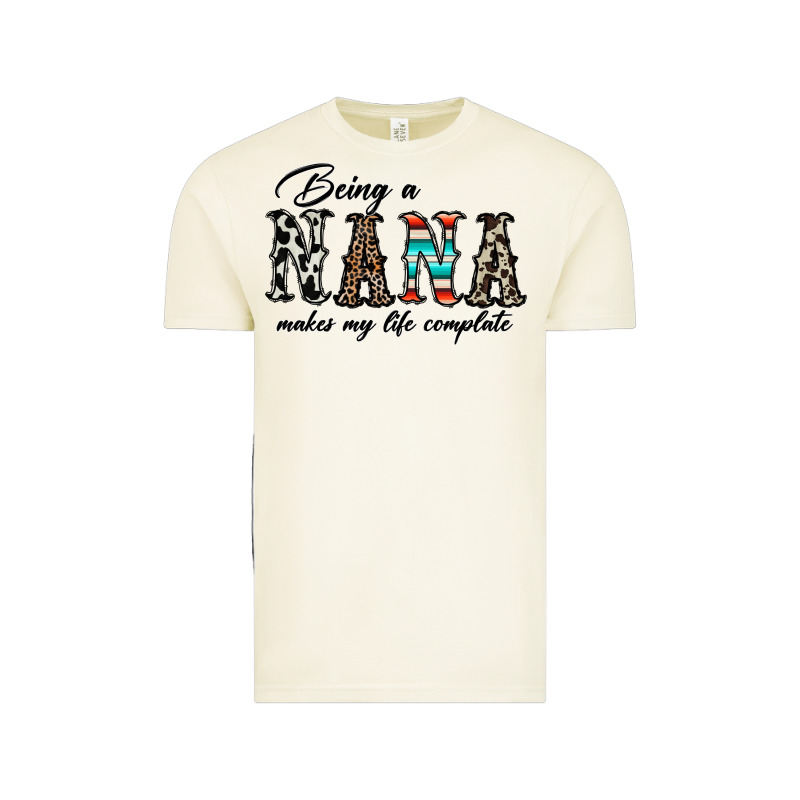 Being Nana Makes My Life Complate Vintage Tee by CowhideDigitalArt | Teevron