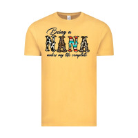 Vintage Mustard being nana makes my life complate Vintage Tee - CowhideDigitalArt