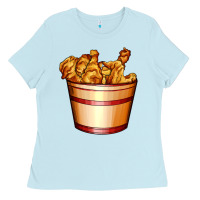 Baby Blue nugget and nuggets basket Ladies Tee - AdoDesignShop