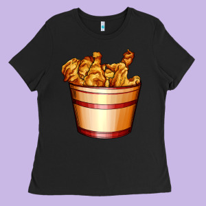 Nugget And Nuggets Basket Ladies Tee Designed By Adodesignshop