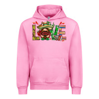 Fuchsia Pink Mexico love with gnome Urban Hoodie - NancyCooperArtShop