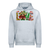 Heather Grey Mexico love with gnome Urban Hoodie - NancyCooperArtShop