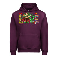 Mauve Wine Mexico love with gnome Urban Hoodie - NancyCooperArtShop