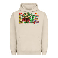 Pigment French Oak Mexico love with gnome Urban Hoodie - NancyCooperArtShop
