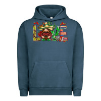 Pigment Midnight Navy Mexico love with gnome Urban Hoodie - NancyCooperArtShop