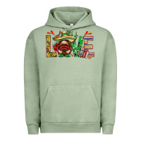 Pigment Oil Green Mexico love with gnome Urban Hoodie - NancyCooperArtShop