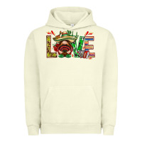 Pigment Pistachio Mexico love with gnome Urban Hoodie - NancyCooperArtShop