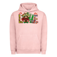 Pigment Salmon Mexico love with gnome Urban Hoodie - NancyCooperArtShop
