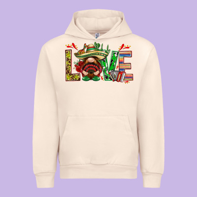 Mexico Love With Gnome Urban Hoodie Designed By Nancycooperartshop
