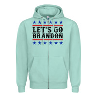 Seafoam Let's Go Brandon American Flag Zipper Hoodie - Jasminsmagicworld