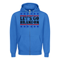 True Royal Let's Go Brandon American Flag Zipper Hoodie - Jasminsmagicworld