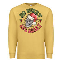 Antique Gold so merry it's scary Premium Sweatshirt - MaliasSmallBusiness
