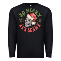 Black so merry it's scary Premium Sweatshirt - MaliasSmallBusiness